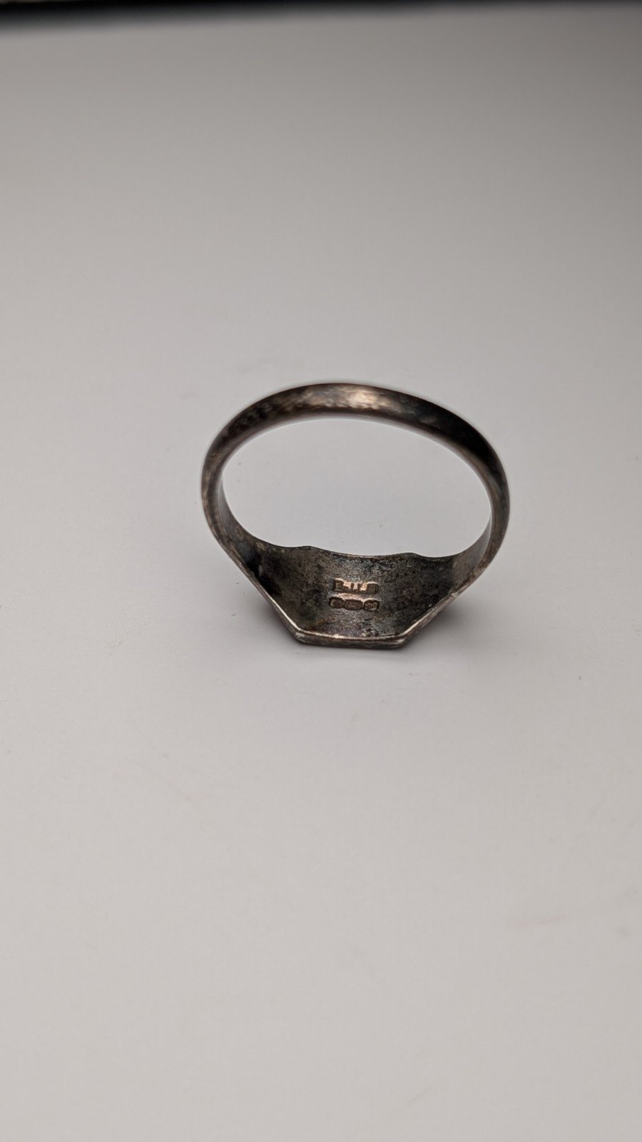 Vintage Sterling Silver 1982 Etched Signet Ring | Size L | 925 Silver - Image 3