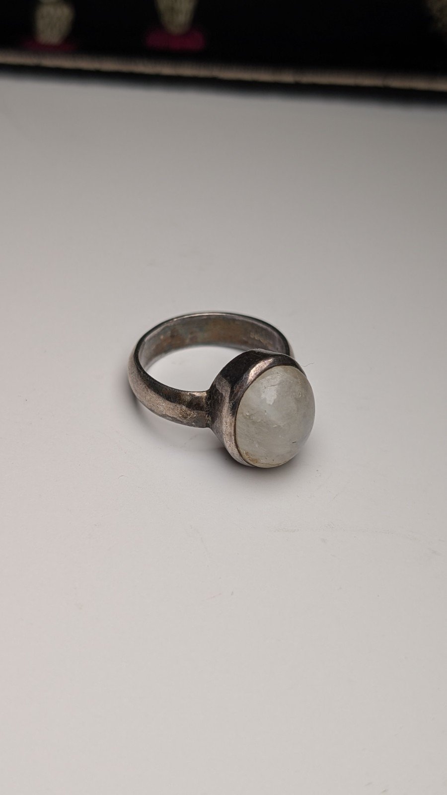 Vintage Sterling Silver 1998 Moonstone Gemstone Ring | Size O | 925 Silver - Image 4