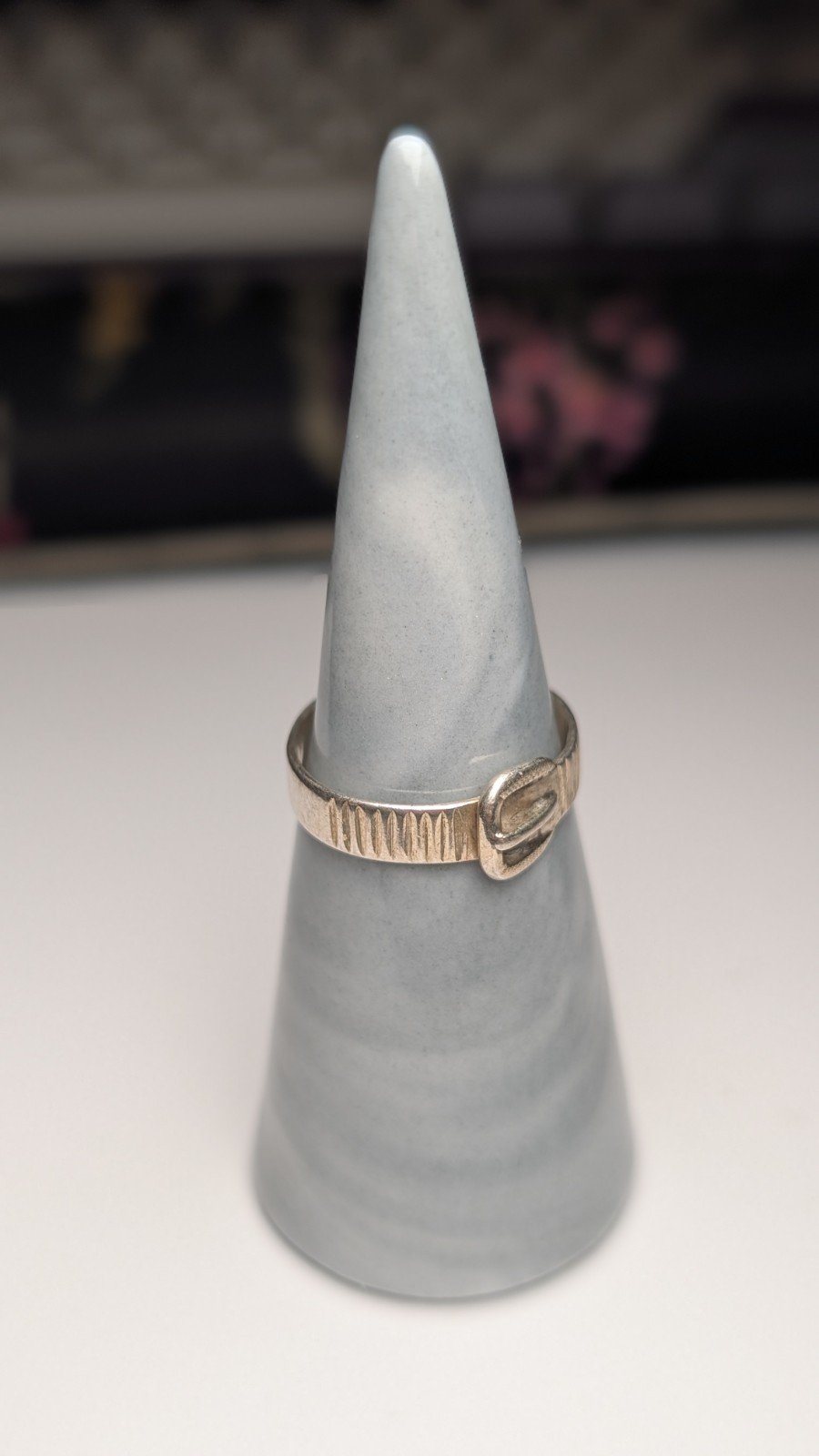 Vintage Sterling Silver Belt Buckle Ring | Size P | 925 Silver - Image 8