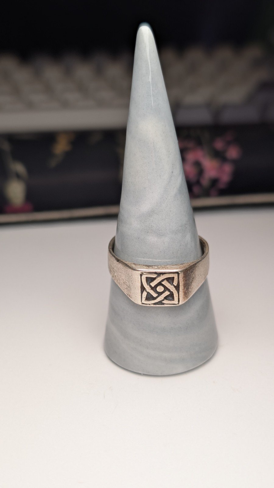 Vintage Sterling Silver Celtic Signet Ring | Size Z 1/2 | 925 Silver - Image 5