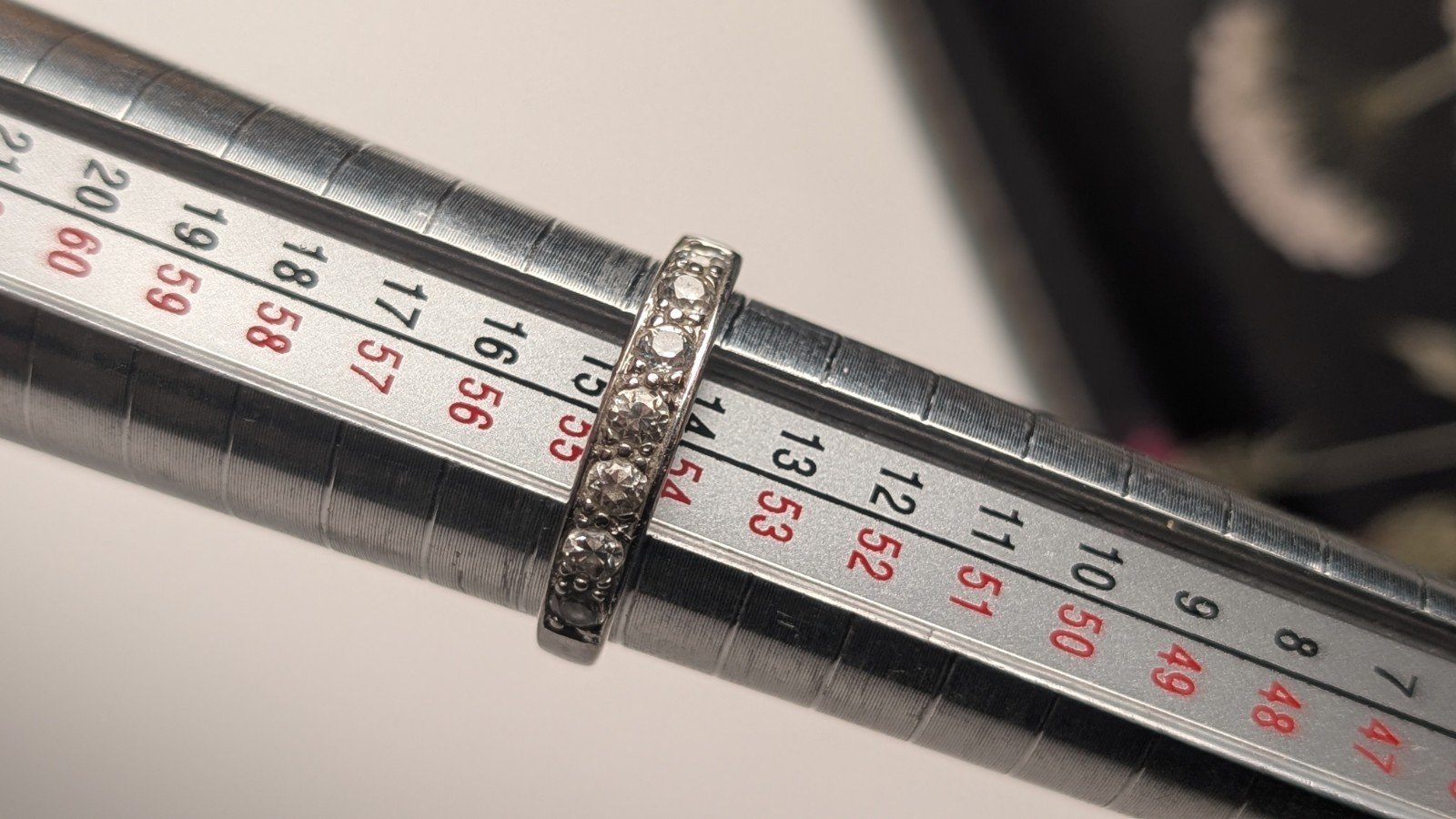 Vintage Sterling Silver Clear CZ Row Band Ring | Size N 1/2 | 925 Silver - Image 8