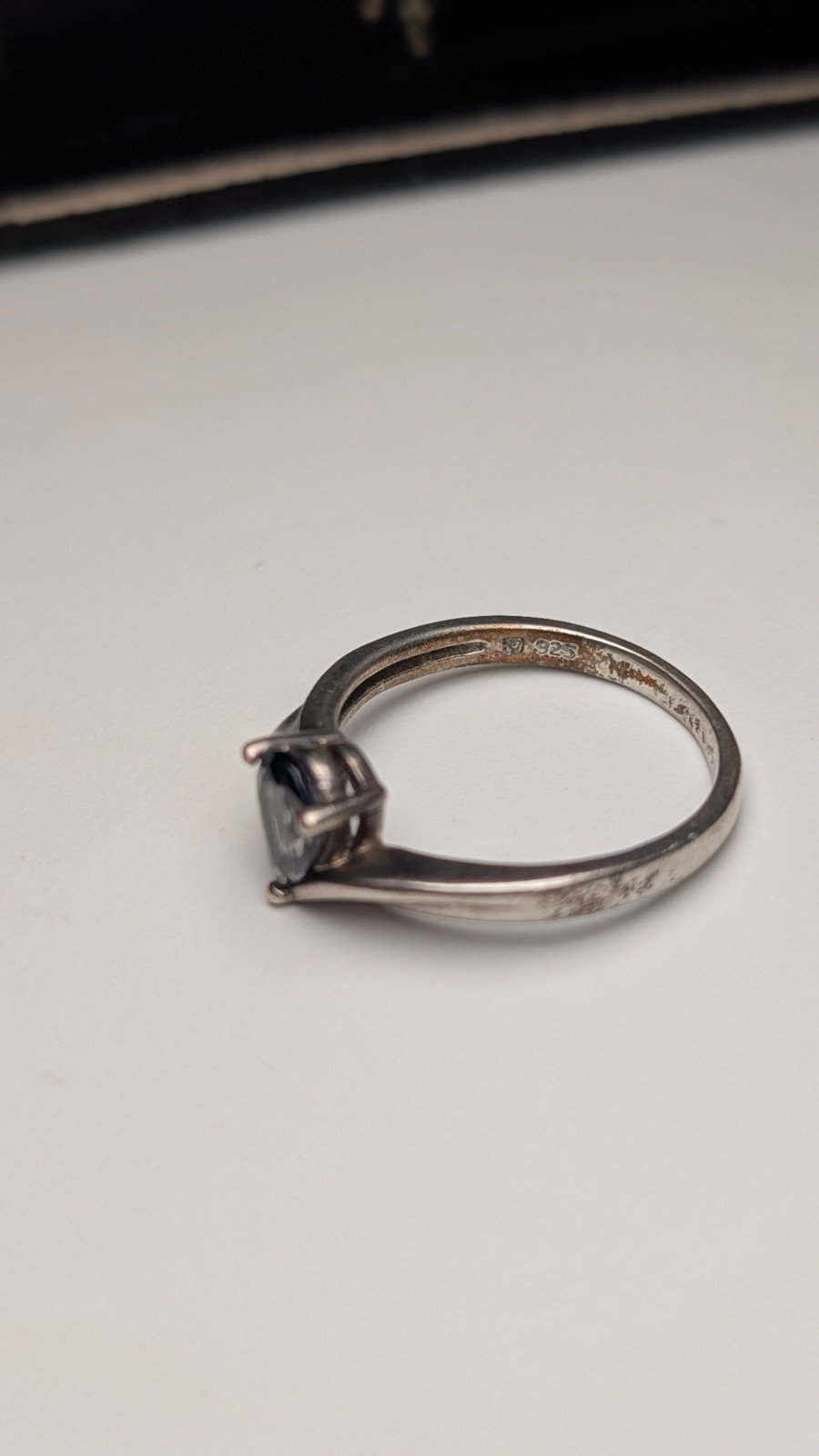 Vintage Sterling Silver Blue/Purple Iolite Ring | Size V 1/2 | 925 Silver - Image 4