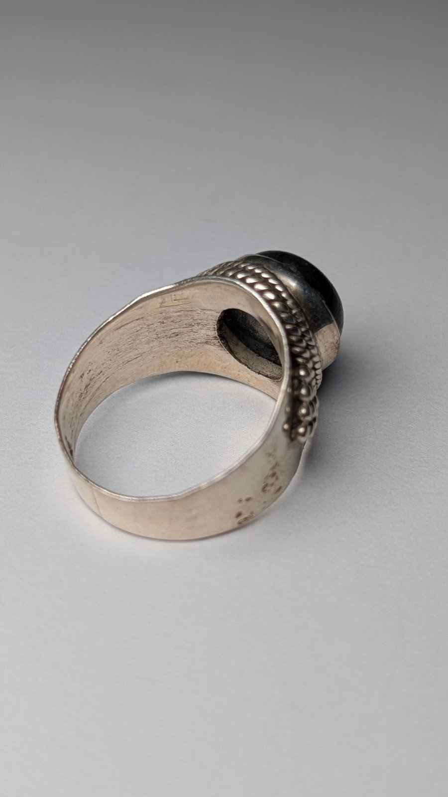 Vintage Sterling Silver Labradorite Ring | Size S | 925 Silver - Image 2