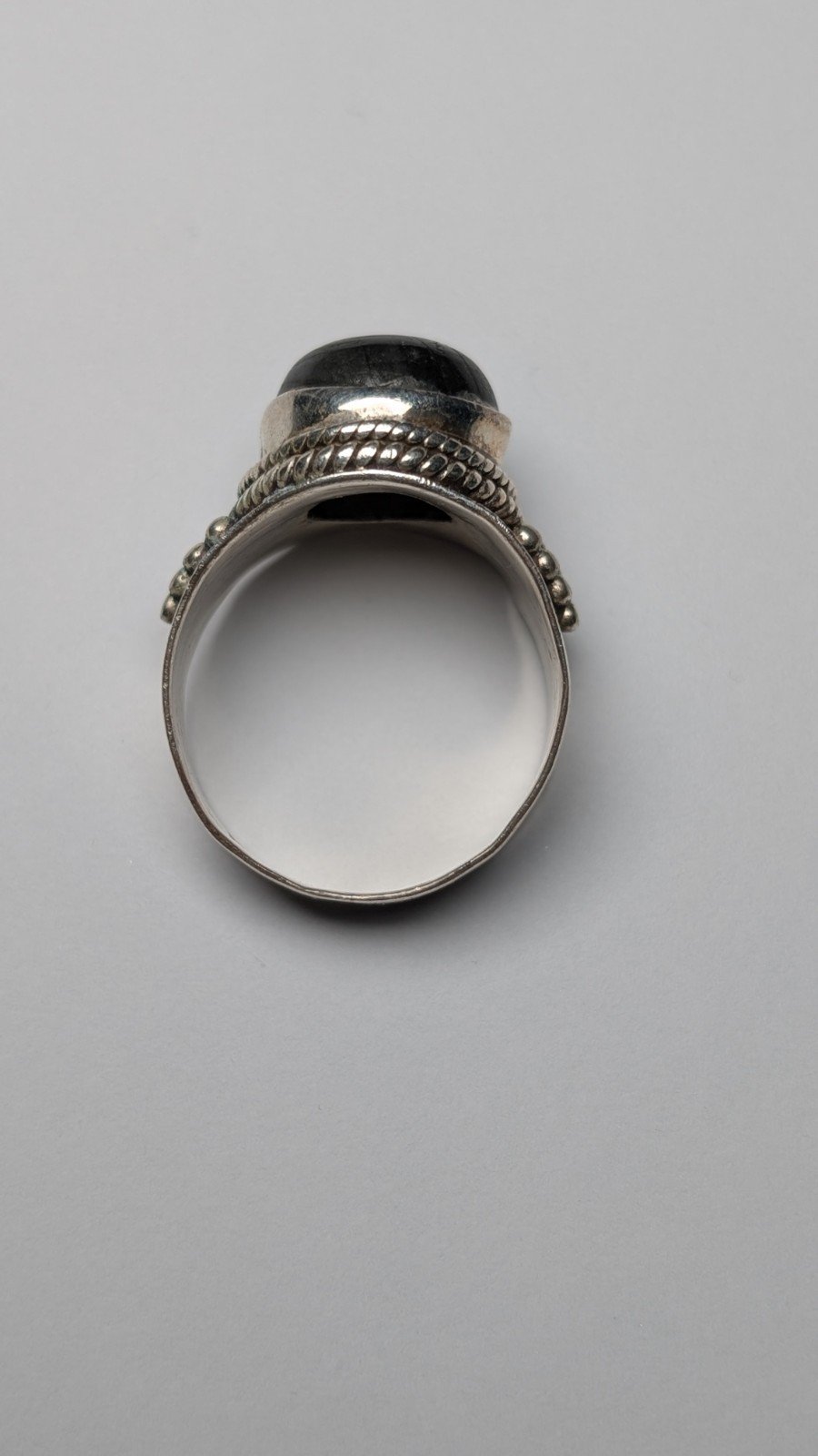 Vintage Sterling Silver Labradorite Ring | Size S | 925 Silver - Image 5