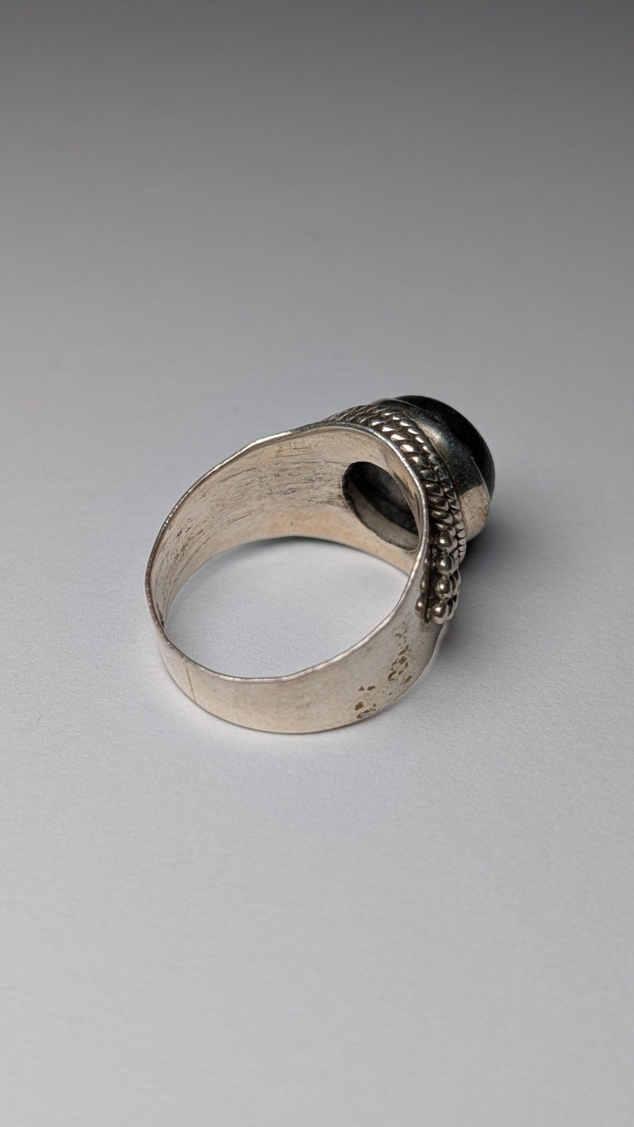 Vintage Sterling Silver Labradorite Ring | Size S | 925 Silver - Image 8