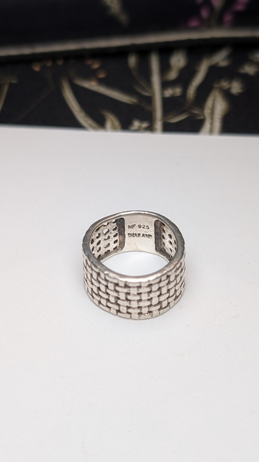Vintage Sterling Silver Weave Ring | Size K 1/2 | 925 Silver - Image 2