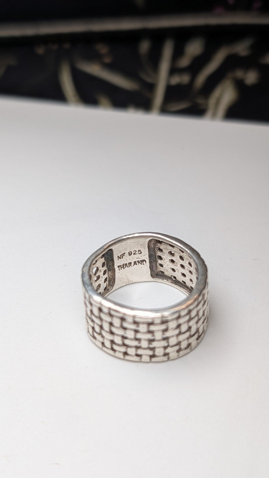 Vintage Sterling Silver Weave Ring | Size K 1/2 | 925 Silver - Image 4