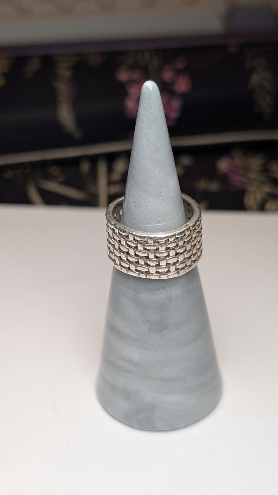 Vintage Sterling Silver Weave Ring | Size K 1/2 | 925 Silver - Image 6
