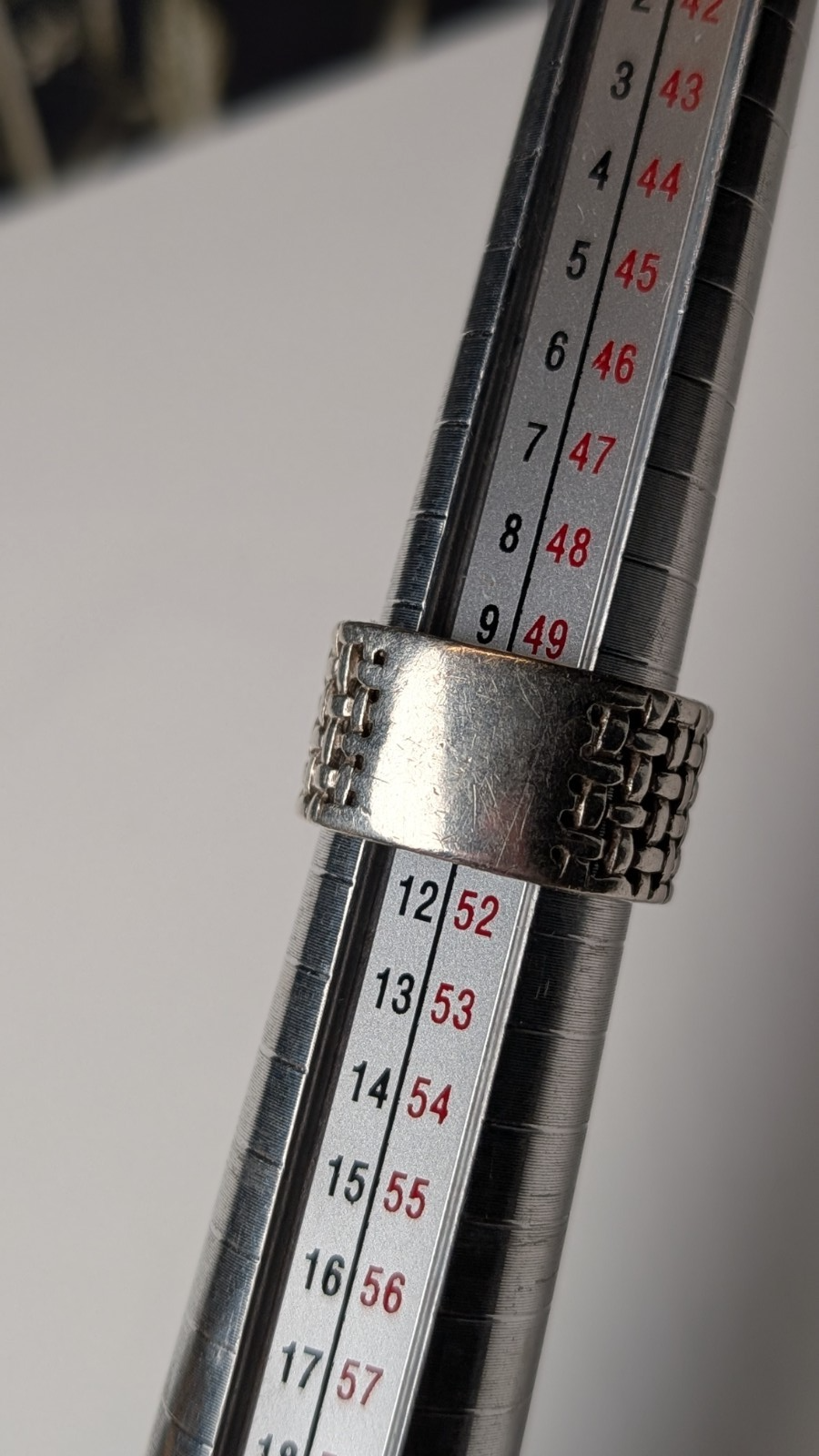 Vintage Sterling Silver Weave Ring | Size K 1/2 | 925 Silver - Image 8