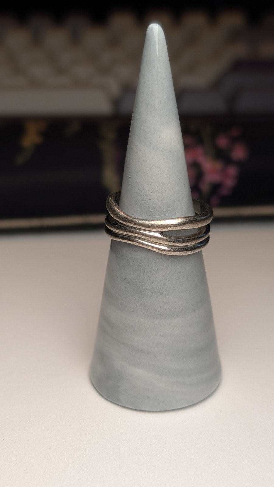 Vintage Sterling Silver Open Band Ring | Size P 1/2 | 925 Silver - Image 6