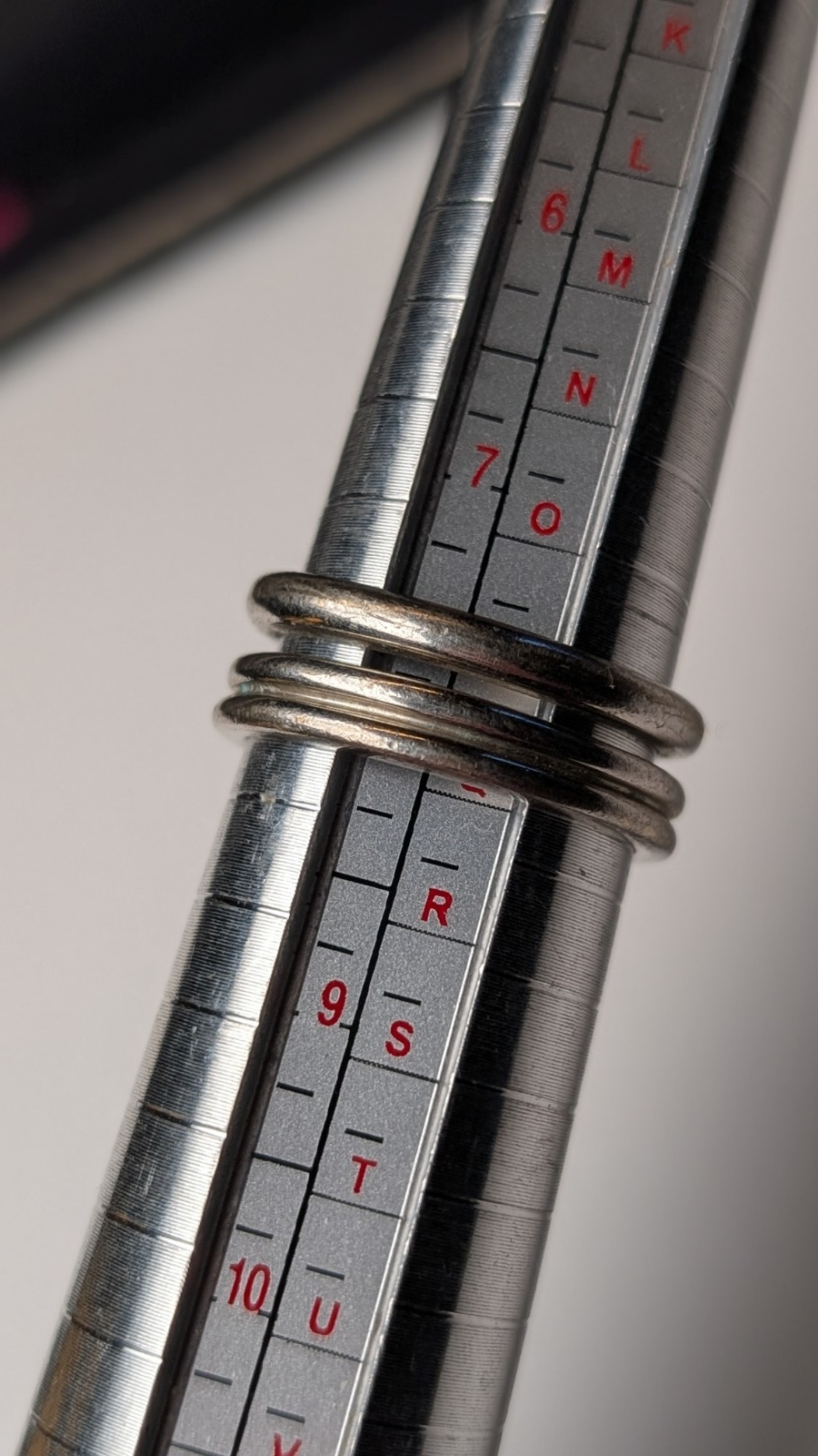 Vintage Sterling Silver Open Band Ring | Size P 1/2 | 925 Silver - Image 9