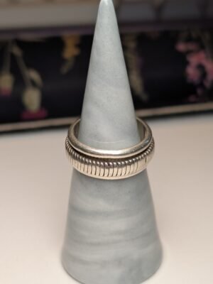 Vintage Sterling Silver Mexico Spinner Ring | Size Q | 925 Silver