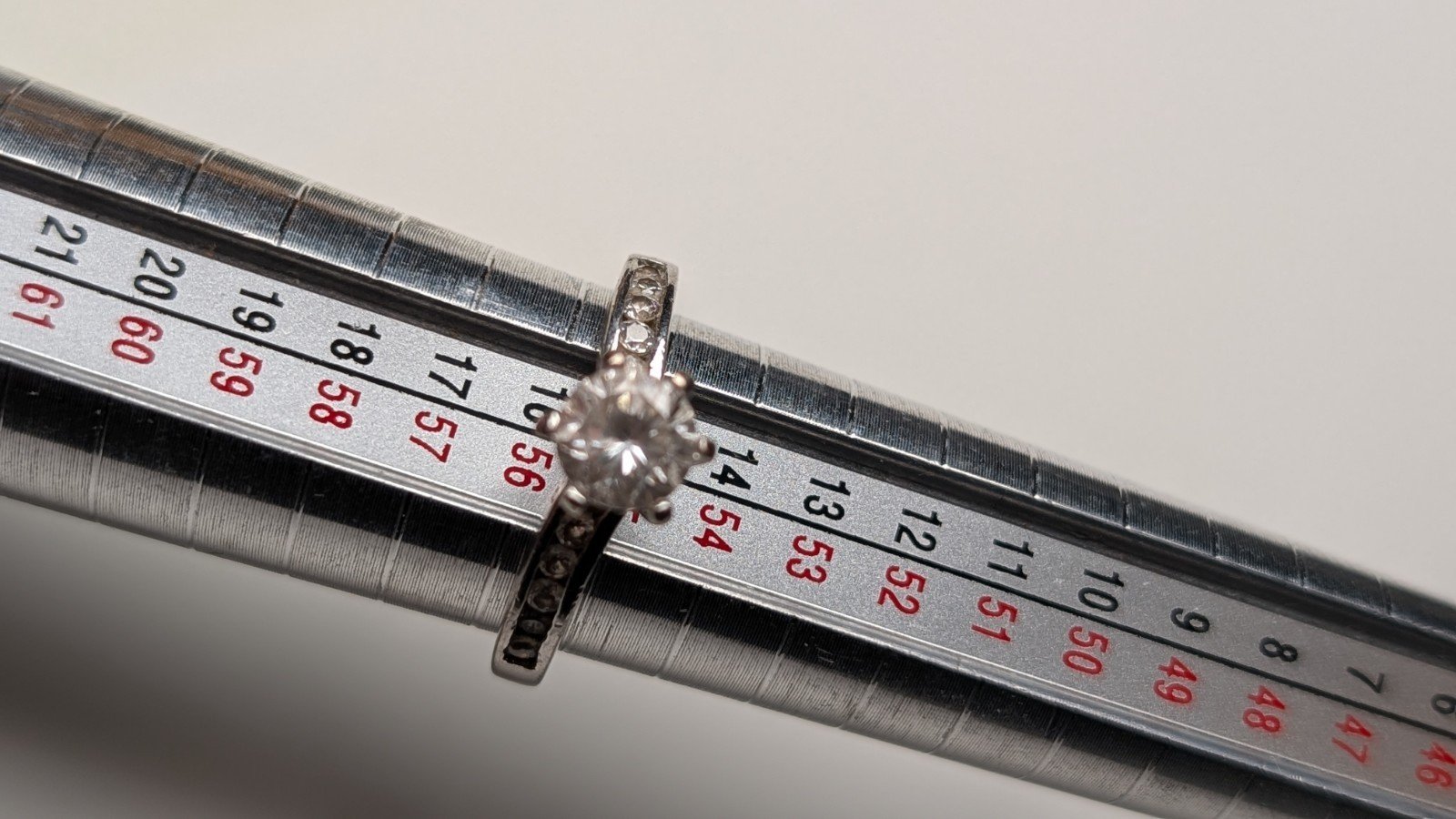 Vintage Sterling Silver CZ Solitaire Ring | Size O 1/2 | 925 Silver - Image 9