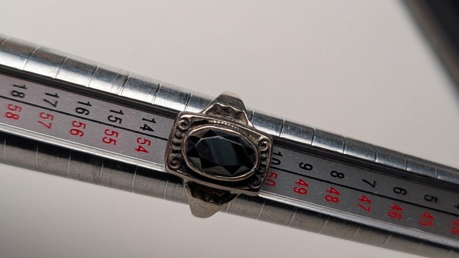 Vintage Sterling Silver Hematite Ring | Size L 1/2 | 925 Silver - Image 11