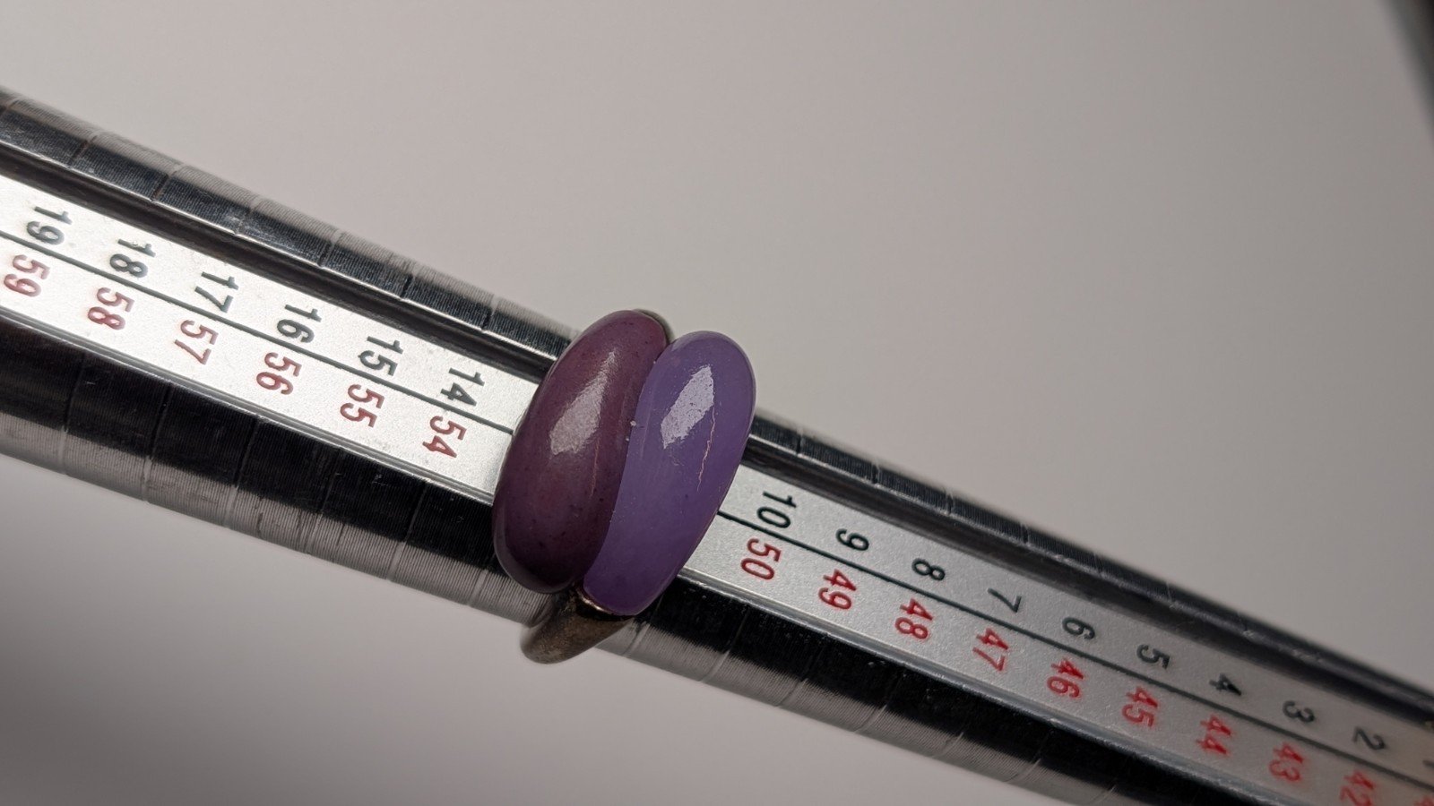 Vintage Sterling Silver Double Amethyst Ring | L 1/2 | 925 Silver - Image 9