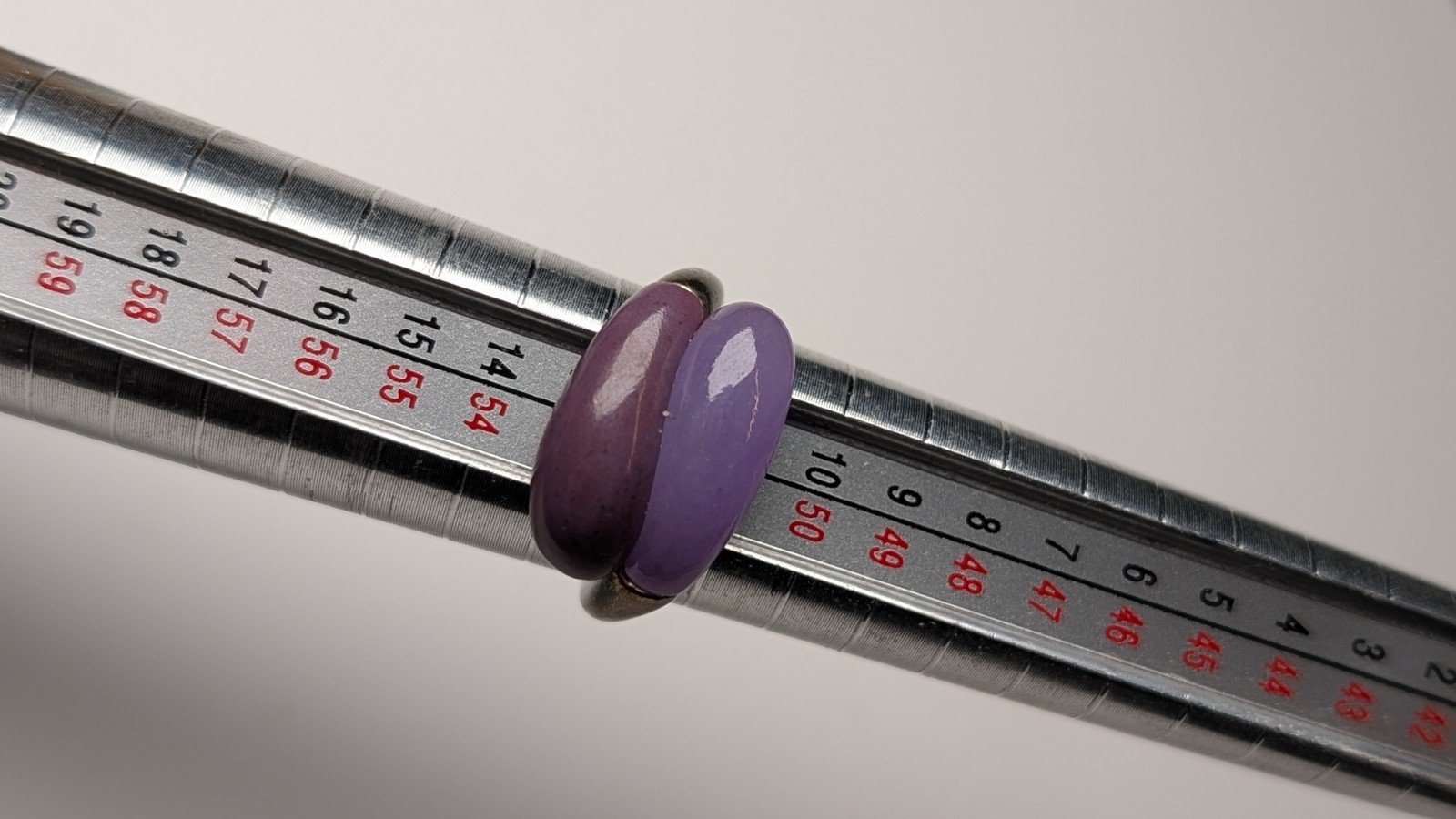 Vintage Sterling Silver Double Amethyst Ring | L 1/2 | 925 Silver - Image 10