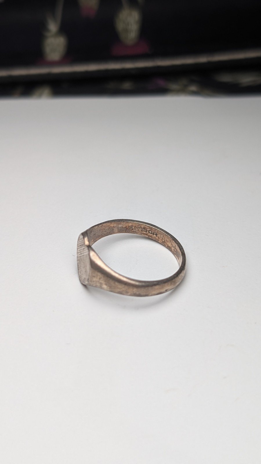 Vintage Sterling Silver 1975 Made In London Heart Signet Ring | Size O | 925 - Image 5