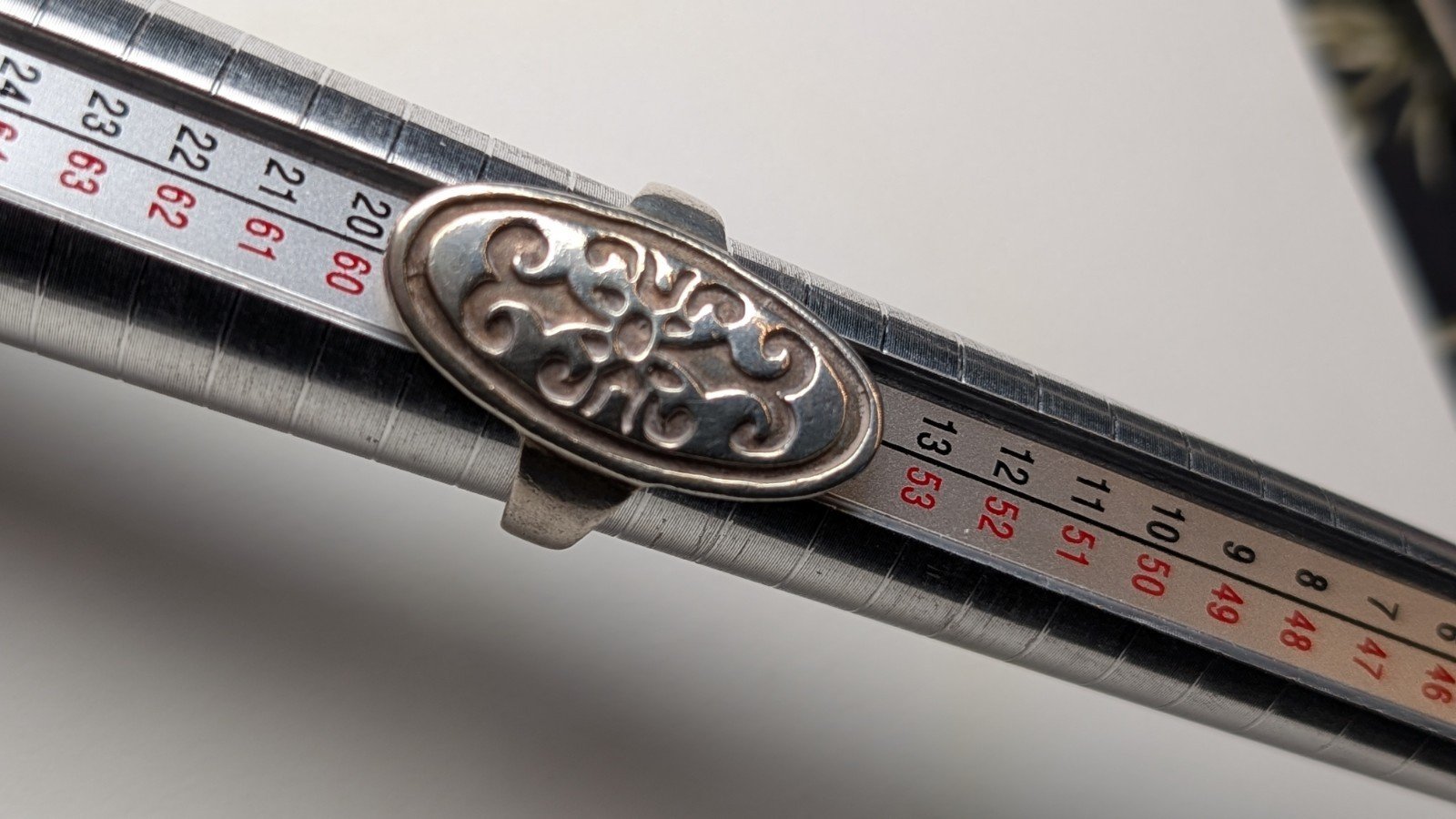 Vintage Sterling Silver Shield Ring | Size P 1/2 | 925 Silver - Image 7