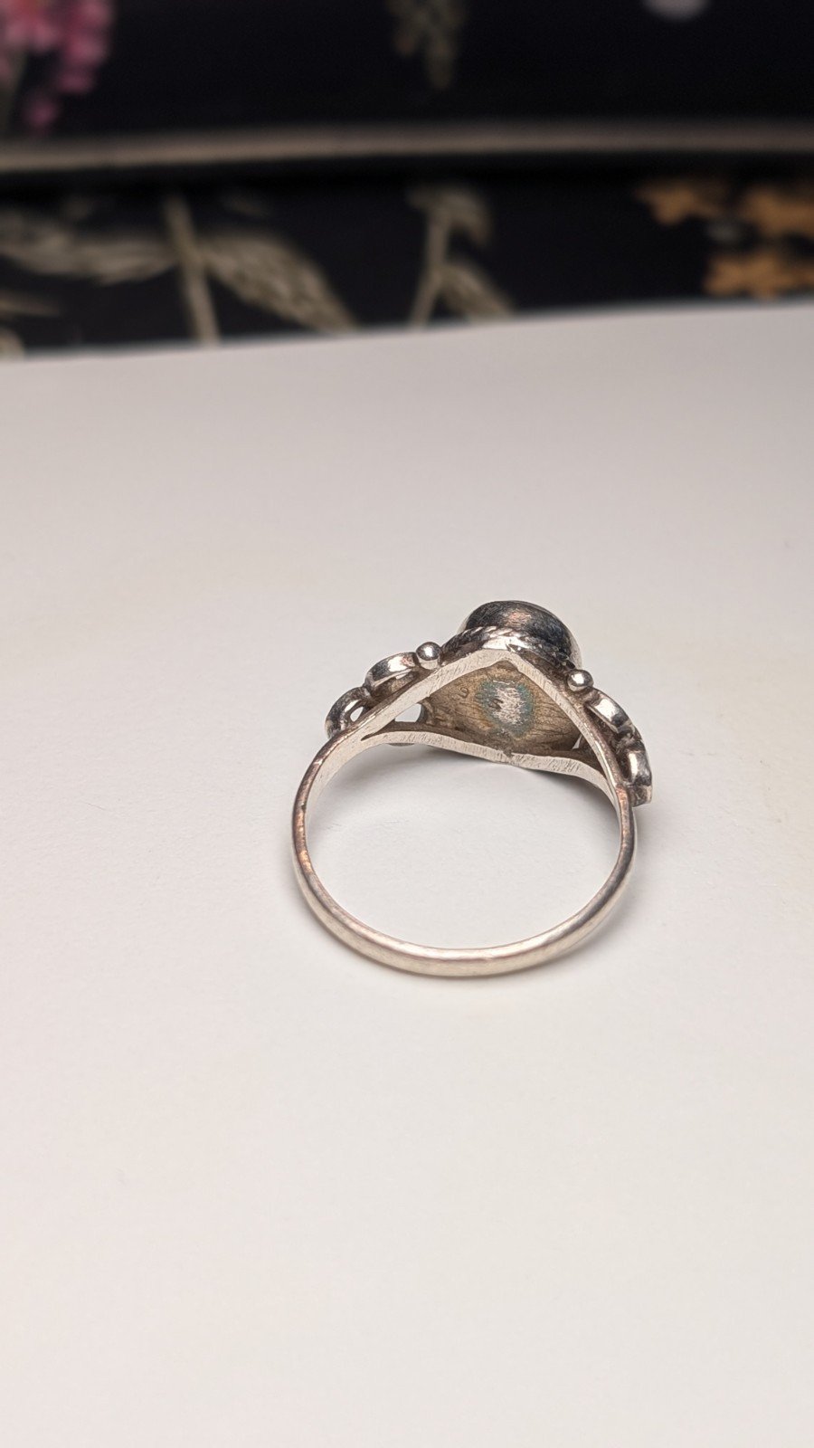 Vintage Sterling Silver Moonstone Ring | Size S | 925 Silver - Image 2