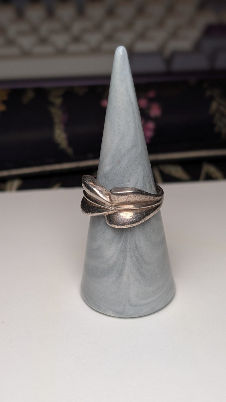 Vintage Sterling Silver Leaves Ring | Size S | 925 Silver - Image 3