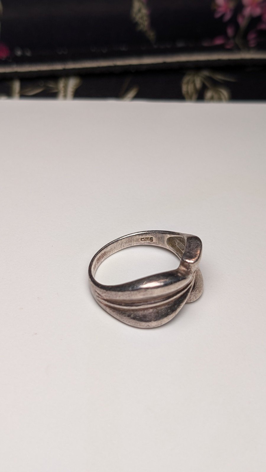 Vintage Sterling Silver Leaves Ring | Size S | 925 Silver - Image 5