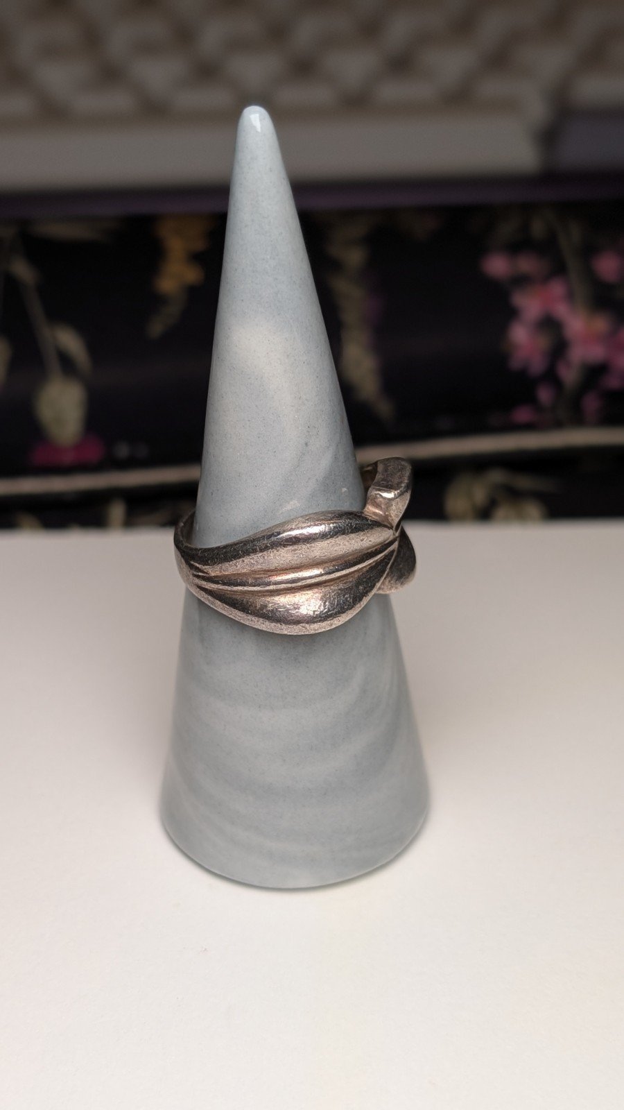 Vintage Sterling Silver Leaves Ring | Size S | 925 Silver - Image 6