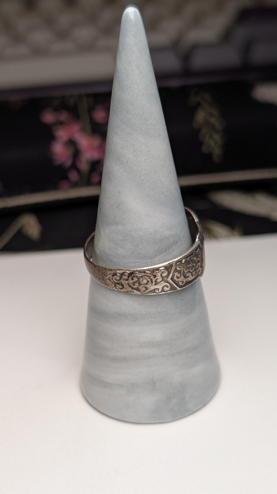 Vintage Sterling Silver 1978 Belt Buckle Ring | Size V | 925 Silver - Image 8