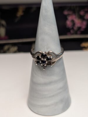 Vintage Sterling Silver Sapphire Gemstone Ring | Size O | 925 | Missing Stone