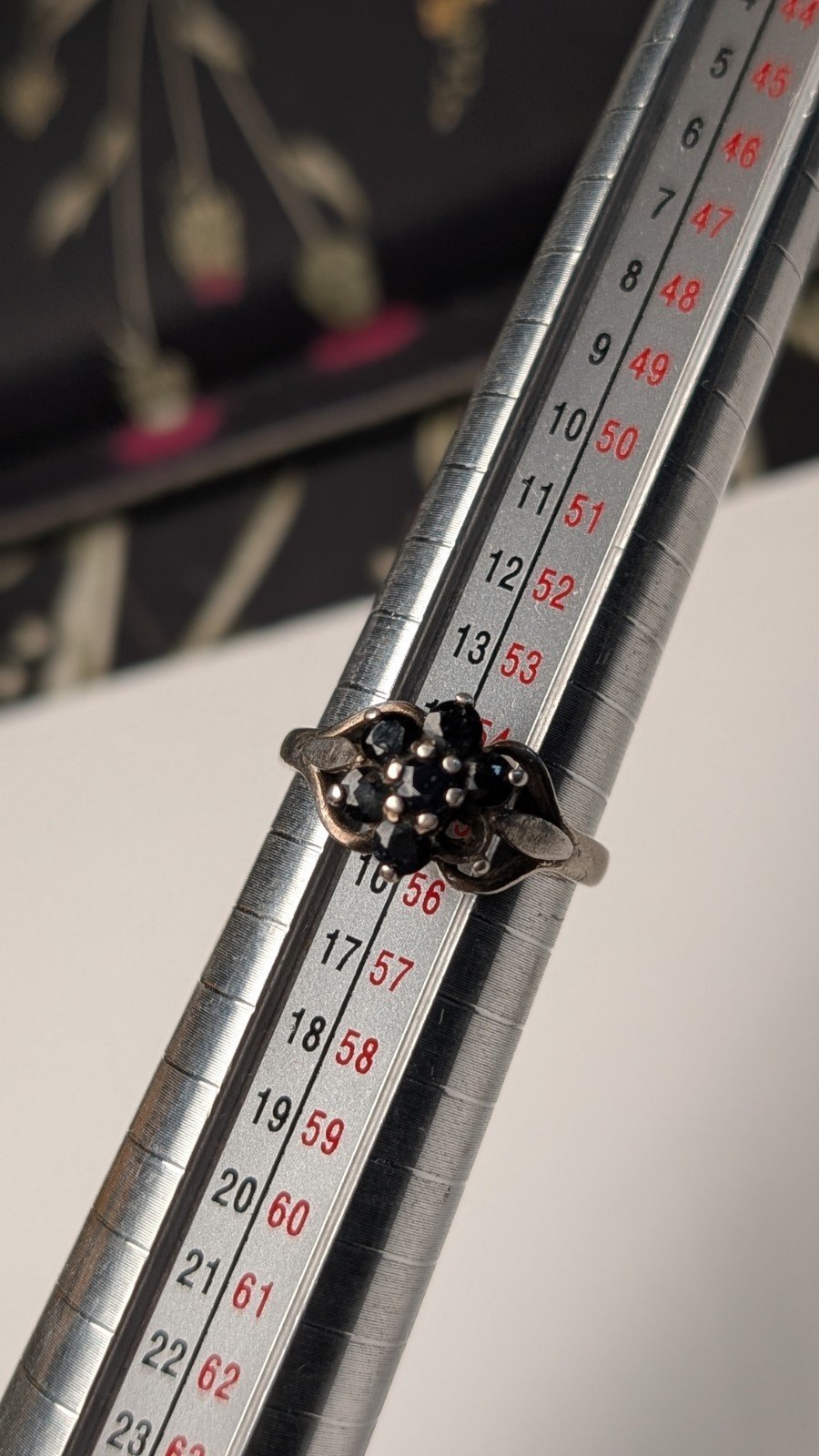 Vintage Sterling Silver Sapphire Gemstone Ring | Size O | 925 | Missing Stone - Image 9