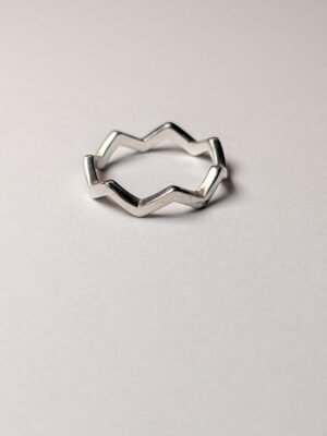 Vintage Sterling Silver Crown Ring | Size N | 925 Silver