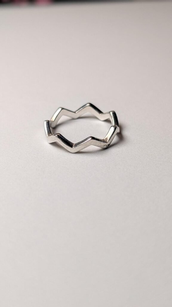 Vintage Sterling Silver Crown Ring | Size N | 925 Silver