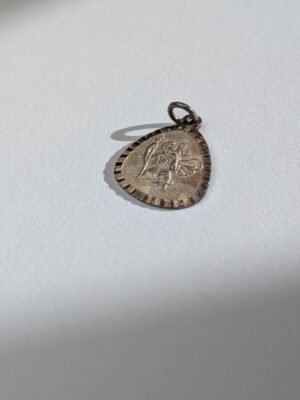 Vintage Sterling Silver St Christopher Pendant | 925 Silver