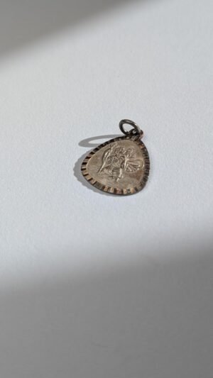 Vintage Sterling Silver St Christopher Pendant | 925 Silver