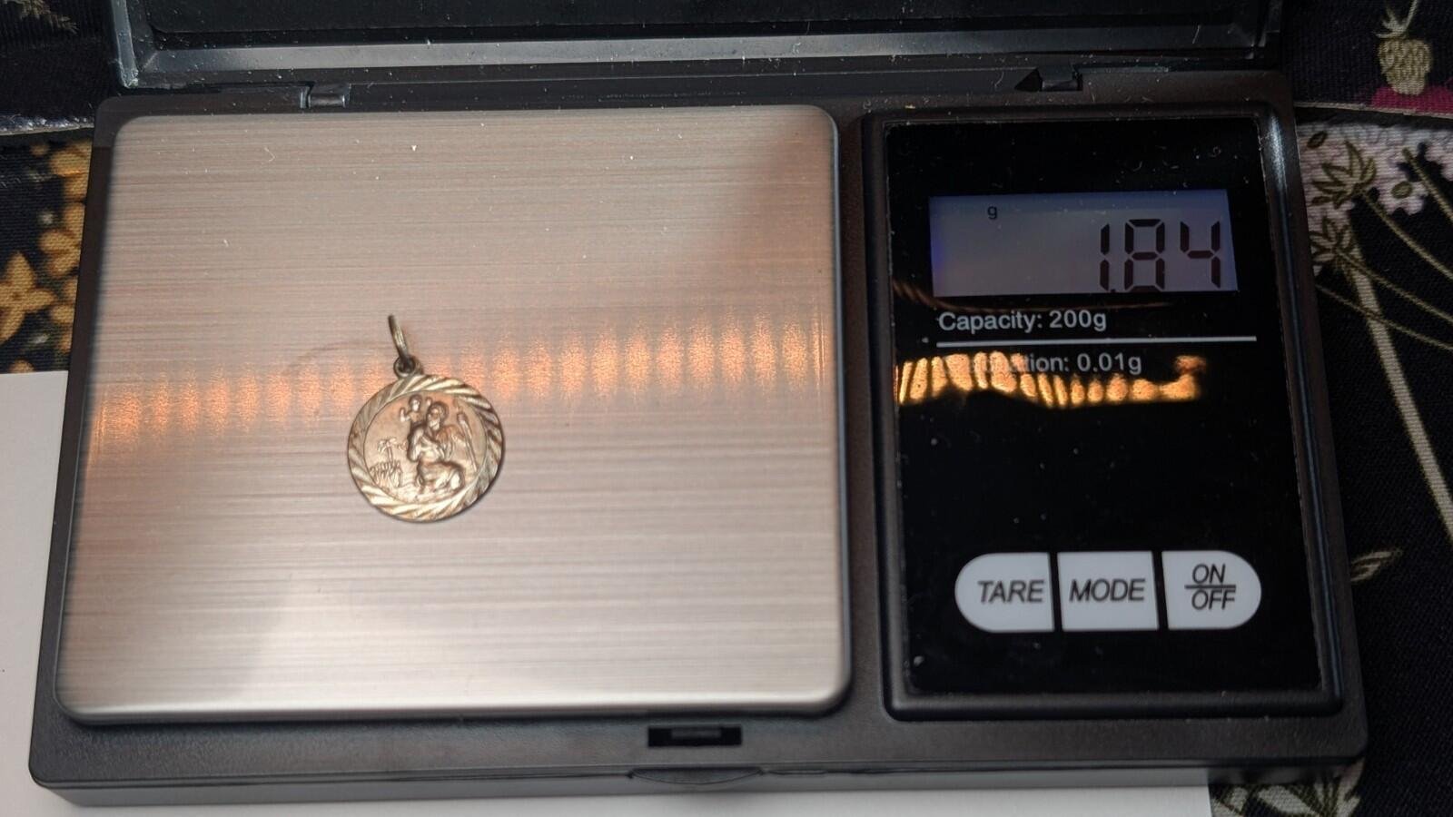 Vintage Sterling Silver St Christopher Pendant | 925 Silver - Image 4