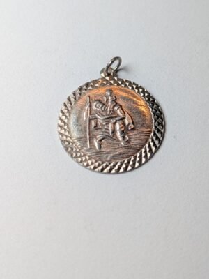 Vintage Sterling Silver St Christopher Pendant | 925 Silver Pendant | 5.00g