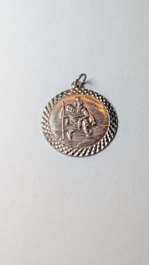 Vintage Sterling Silver St Christopher Pendant | 925 Silver Pendant | 5.00g