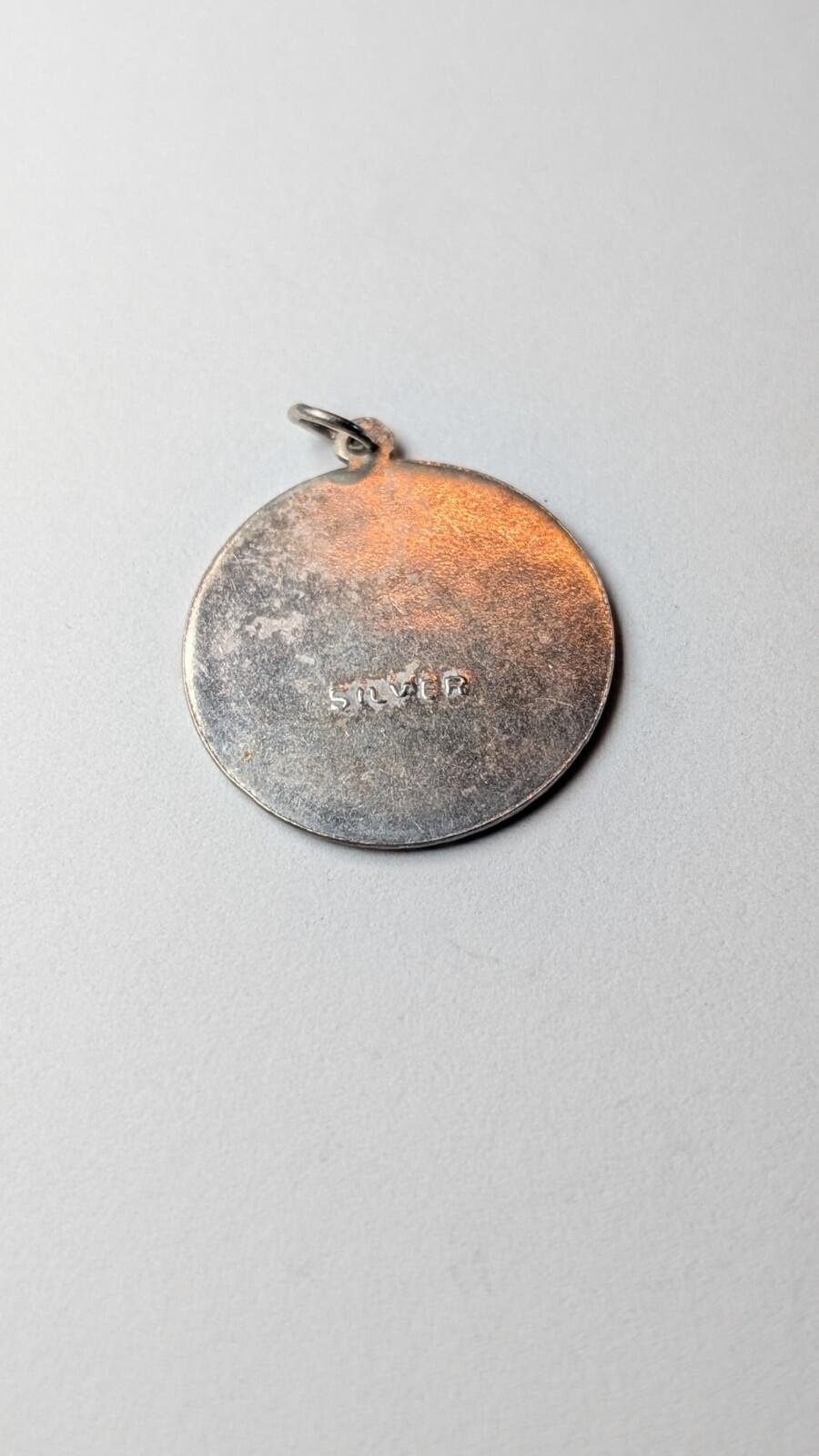Vintage Sterling Silver St Christopher Pendant | 925 Silver Pendant | 5.00g - Image 4