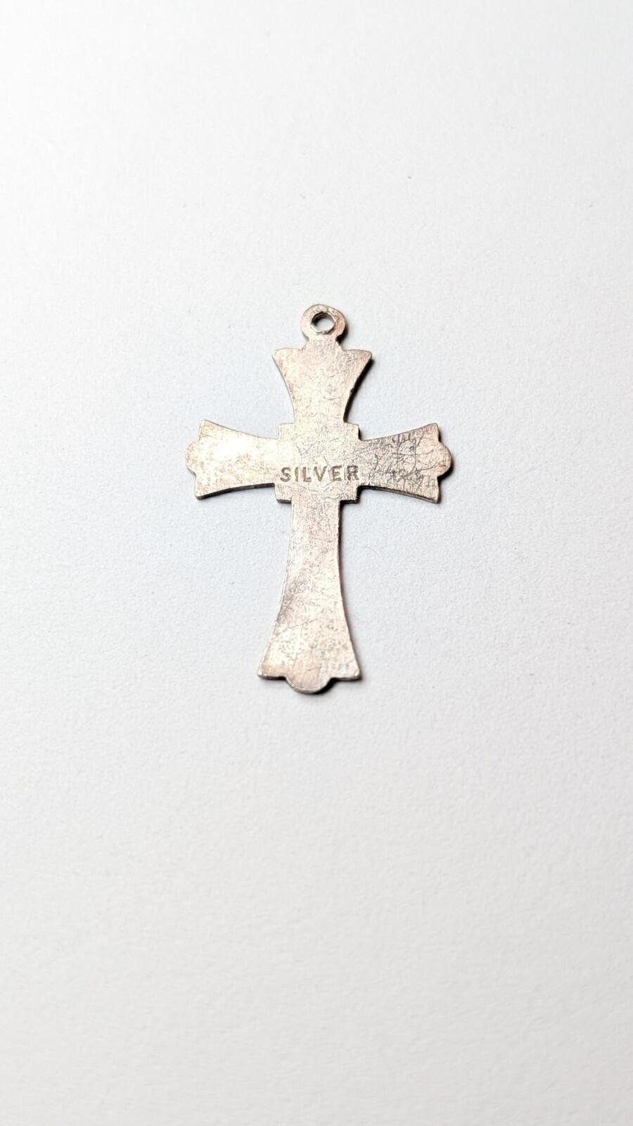 Vintage Sterling Silver Christian Cross | 925 Silver - Image 4