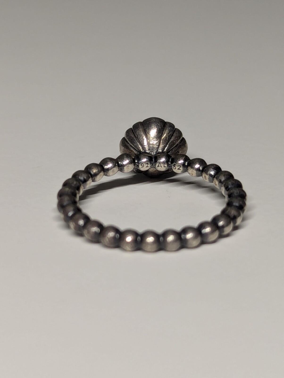 Genuine Pandora Sterling Silver Pink Opal October Birthstone Ring | Size L 1/2 - Image 6