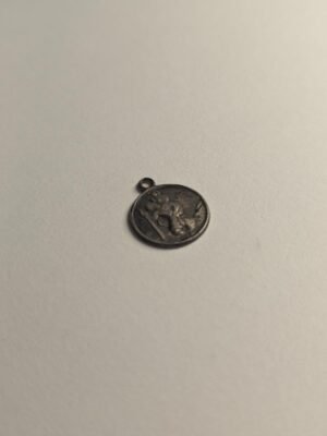 Vintage Sterling Silver St Christopher Pendant 925 Silver Religious Pendant