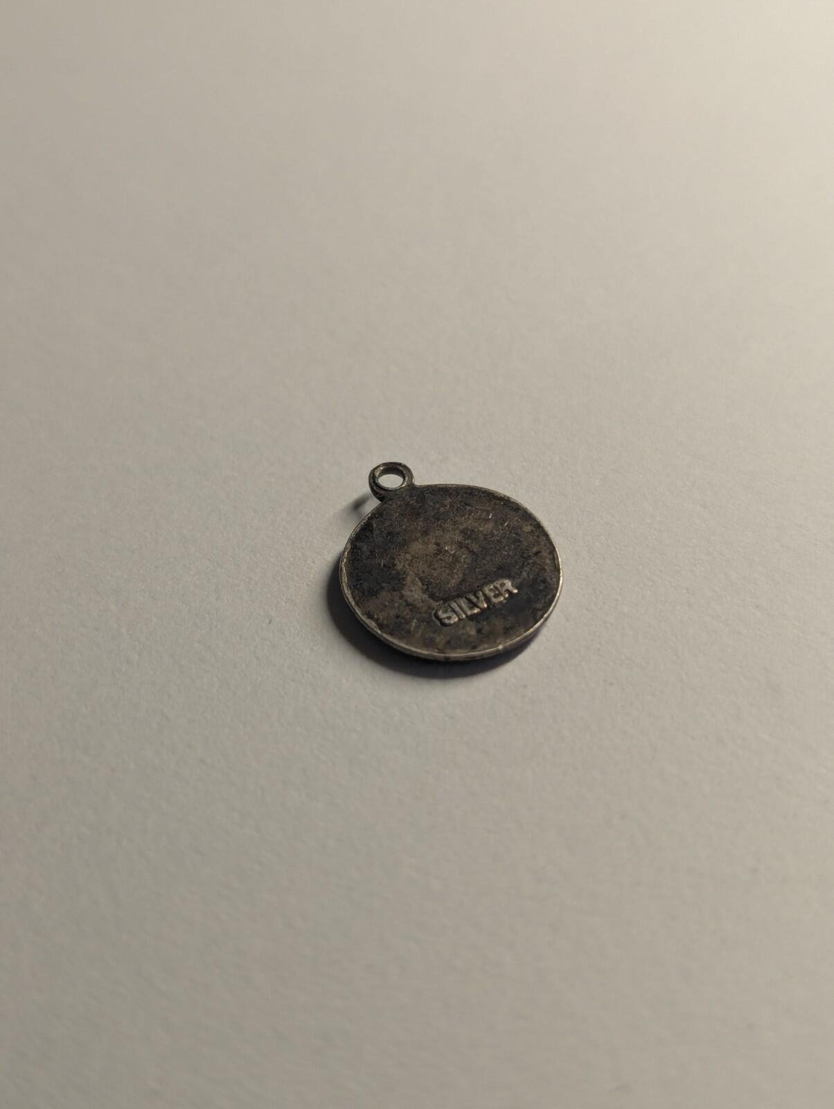 Vintage Sterling Silver St Christopher Pendant 925 Silver Religious Pendant - Image 4
