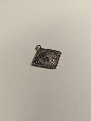 Vintage Sterling Silver 1956 St Christopher Pendant | 925 Silver