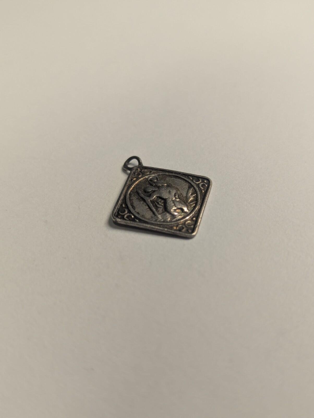 Vintage Sterling Silver 1956 St Christopher Pendant | 925 Silver