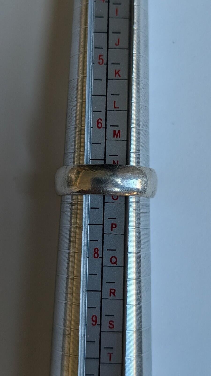Vintage Sterling Silver Band Ring | Size N 1/2 | 925 Silver - Image 3