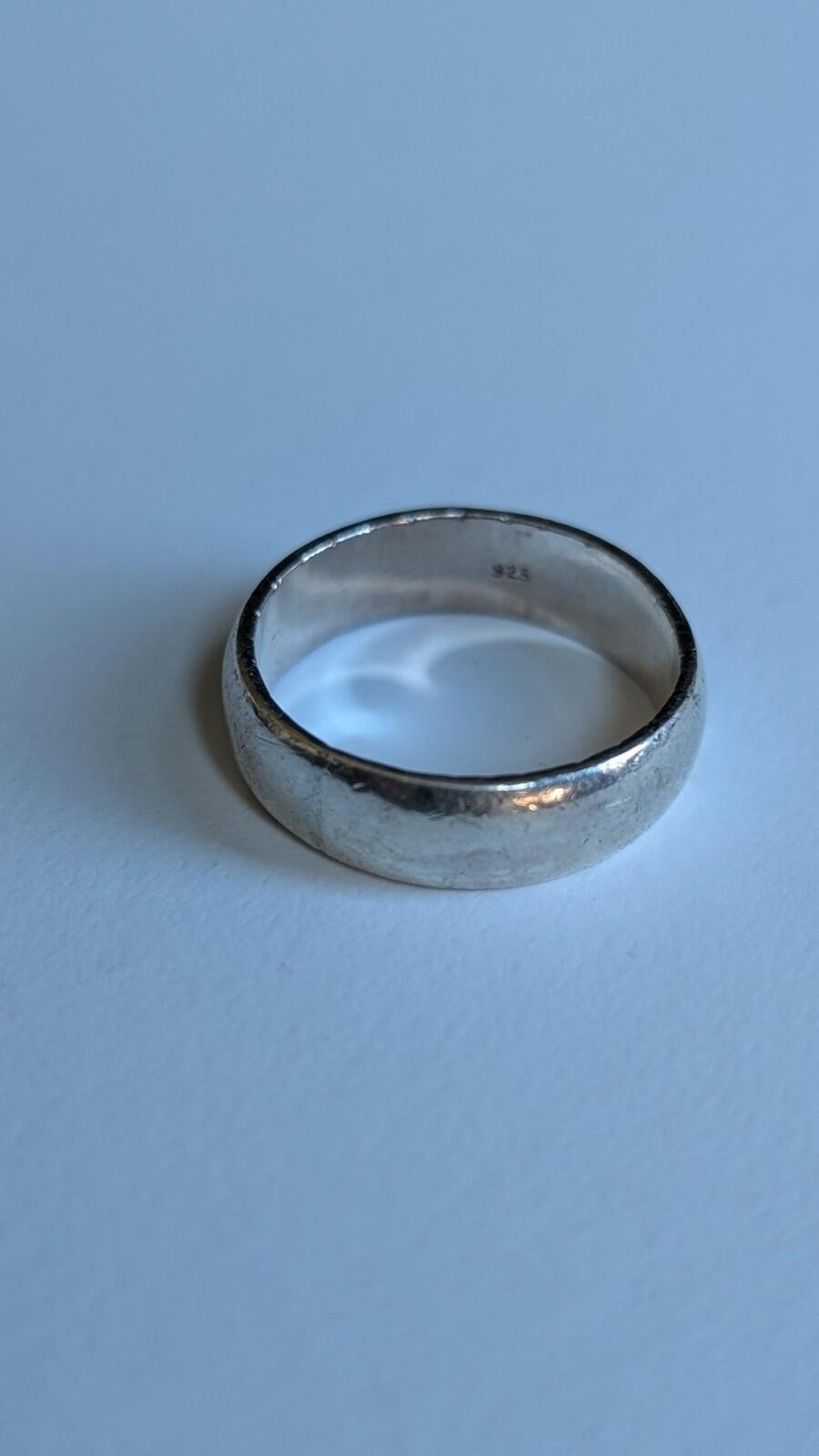 Vintage Sterling Silver Band Ring | Size N 1/2 | 925 Silver - Image 5