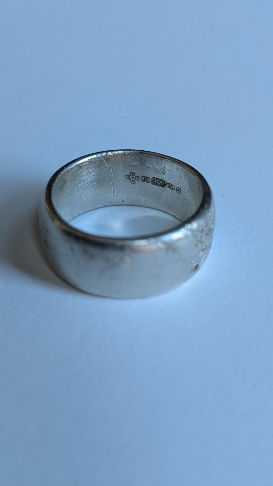 Vintage Sterling Silver 2000 Greenwich Millennial Band Ring | Size L 1/2 - Image 3