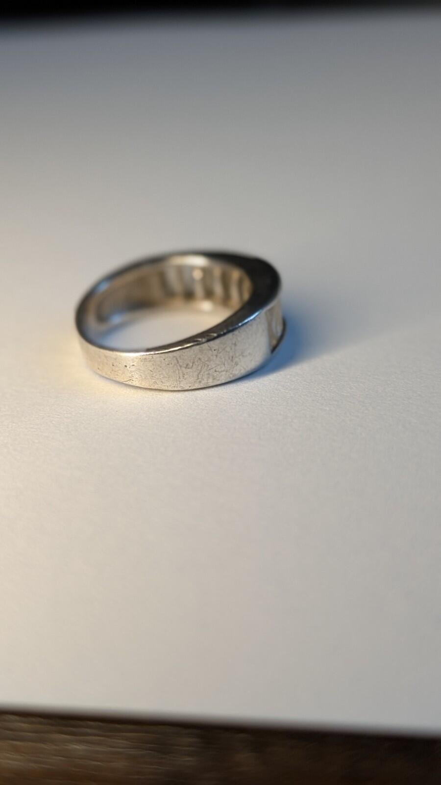 Vintage Sterling Silver Baguette Channel Set Ring | Size M 1/2 | 925 Silver - Image 5