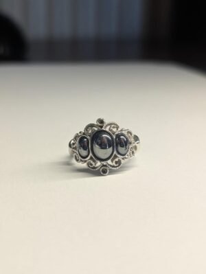 Costume Jewellery Silver Tone Reflective Ring | Size K-L