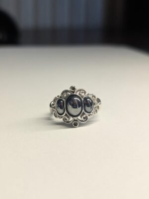 Costume Jewellery Silver Tone Reflective Ring | Size K-L