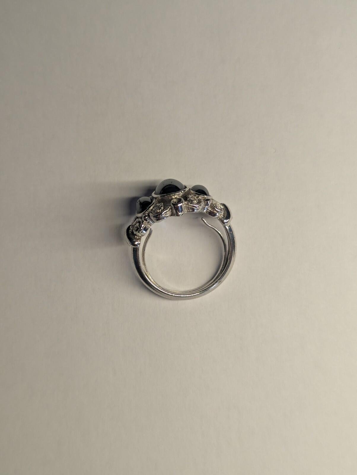 Costume Jewellery Silver Tone Reflective Ring | Size K-L - Image 3
